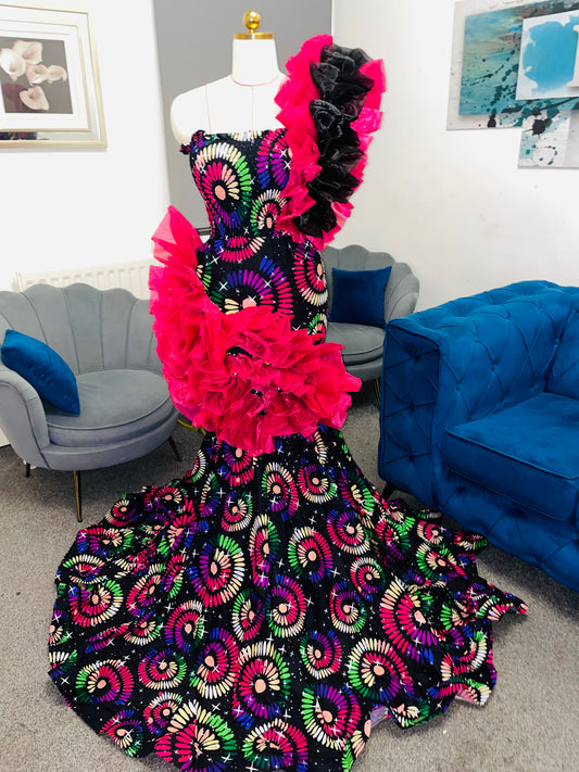 Daytime Bloom Ankara gown